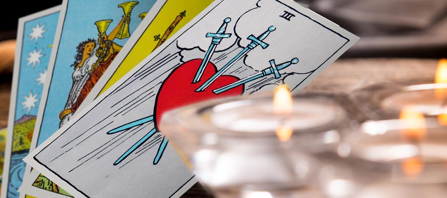 Die Drei der Schwerter | Tarotkarte - Kleine Arkana