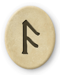 Die Futhark Rune Ansuz und Stier