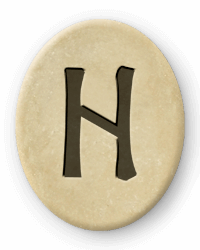 Hagalaz ist eine Futhark-Rune der Wikinger