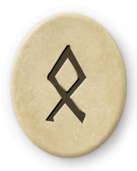 Die Futhark Rune Othala und Fische