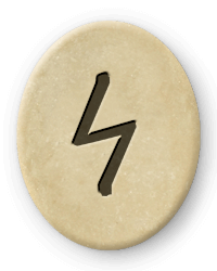 Die Futhark Rune Sowilo und Skorpion