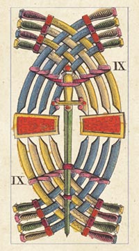 Tarot und Die Neun der Schwerter für Trauma und Leiden