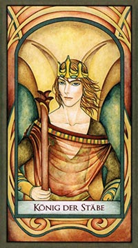 Der König der Stäbe im Gypsy Gathering Tarot
