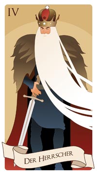 Der Herrscher im Tarot für Struktur und Selbstbeherrschung