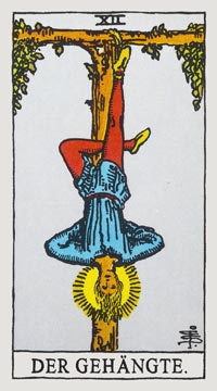 Der Gehängte im Tarot für Loslassen und Wandel