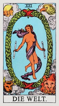 Die Welt im Tarot für Selbsterkenntnis und Erfolg