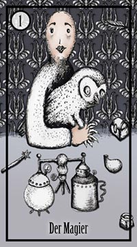 Der Magier im Tableful Oracle Tarot
