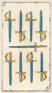 Tarot und Die Neun der Schwerter für Trauma und Leiden